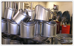 Stainless, Aluminum, Cold Rolled Steel, Sheet Metal, PCD Coated, Sheet Metal Fabrication, Ducts